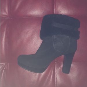 Black Ugg Scarlett Platform Boots